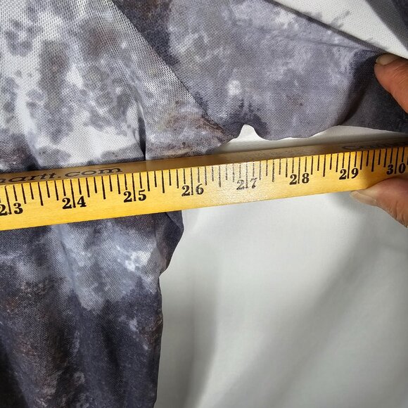 LOGO by Lori Goldstein Black and Gray Button Down Shirt - Picture 7 of 10